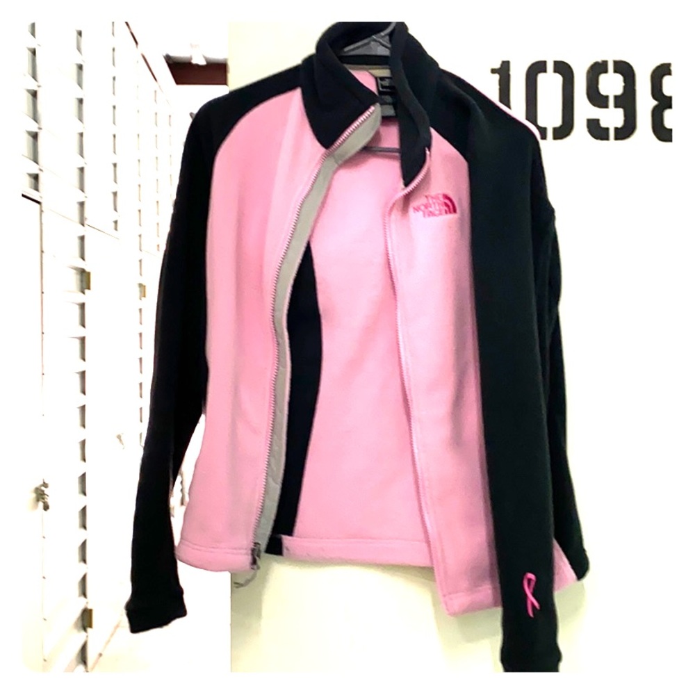 North Face breast cancer fleece jacket